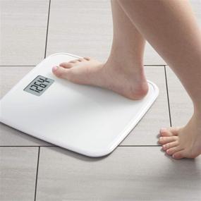 img 2 attached to 📏 InstaTrack TS-701: Ultra-Thin Digital Bathroom Scale in Bright White–Accurate Measurement up to 330lbs