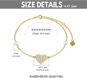 img 2 attached to 💎 Exquisite Anklet Jewelry Bracelets: Perfect Girlfriend Present for Women's Jewelry Collection