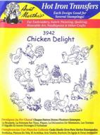 aunt martha's embroidery transfer - chicken delight logo