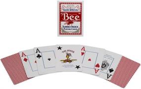 img 2 attached to 🃏 Enhance Your Card Game with Bee Jumbo Index Playing Cards (Colors May Vary)