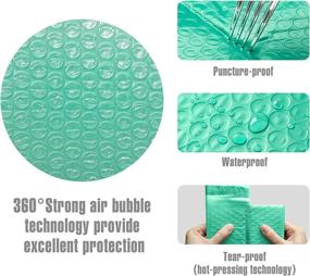 img 1 attached to 25 Pack of Small Teal Bubble Mailers 6X10 with Self-Seal for Shipping - Fuxury
