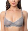 wingslove underwired unlined through bralette women's clothing logo