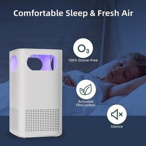 img 1 attached to USB Air Purifier: Portable Solution for Small Room, Kitchen, Bedroom & More, Removes Cigarette Smoke, Pollen, Dust - Noiseless with Clean Light (No Adapter)