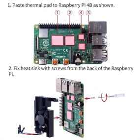 img 1 attached to 🔥 Raspberry Pi 4 Aluminum Heatsink with PWM Controllable Fan by GeeekPi - Raspberry Pi 4 Armor Lite Heatsink with PWM Speed Control Fan for Raspberry Pi 4 Model B