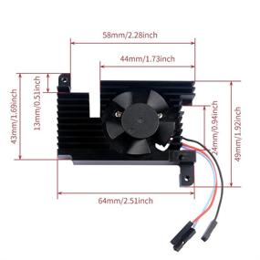 img 3 attached to 🔥 Raspberry Pi 4 Aluminum Heatsink with PWM Controllable Fan by GeeekPi - Raspberry Pi 4 Armor Lite Heatsink with PWM Speed Control Fan for Raspberry Pi 4 Model B