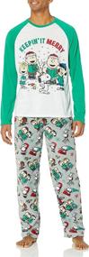img 3 attached to 🥜 Peanuts Family Sleepwear for Merry Adults XL