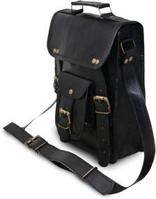 img 3 attached to Leather Messenger Shoulder Vintage Compatible Tablet Accessories