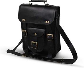 img 4 attached to Leather Messenger Shoulder Vintage Compatible Tablet Accessories