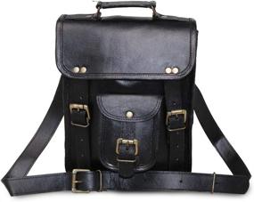 img 2 attached to Leather Messenger Shoulder Vintage Compatible Tablet Accessories