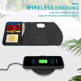 img 1 attached to 📱 FYY Magnetic Detachable Wallet Case for iPhone 12 Pro Max 5G - Black | Wireless Charging Support & Card Slots