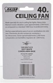 img 2 attached to 💡 2 Count of Feit Electric BP40A15C/W/CF 40W White Ceiling Fan Light Bulbs