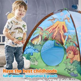 img 1 attached to 🏢 Dive into Adventure with the Happitry Playhouse Dinosaur Birthday Christmas!