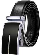 jiniu leather automatic buckle ratchet men's belts - optimize your accessories search логотип