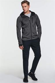 img 1 attached to TSLA TM MKJ03 BLK_Large Performance Training Full Zip Sports & Fitness for Running