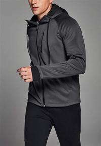 img 2 attached to TSLA TM MKJ03 BLK_Large Performance Training Full Zip Sports & Fitness for Running