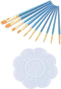 img 1 attached to Makers Us Washable Palettes Paintbrushes