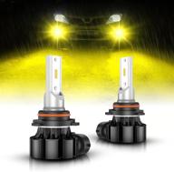 sealight h10 led fog light bulbs, 3000k yellow - 4000 lumens, high power 11w, 9140 9145 9040 9045 led fog light drl bulbs replacement for cars, trucks - pack of 2 logo