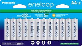 img 1 attached to 🔋 Panasonic eneloop AA 2100 Cycle Ni-MH Pre-Charged Rechargeable Batteries - 12 Pack, BK-3MCCA12FA
