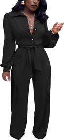 img 3 attached to 👗 Tbahhir Women's Colorblock Jumpsuit Overalls - Women's Clothing for Jumpsuits, Rompers, and Overalls