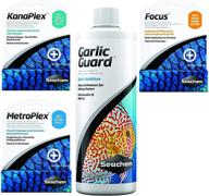 complete seachem aquarium treatment bundle: metroplex, kanaplex, focus, garlic guard - all-in-one solution for ultimate aquarium health логотип