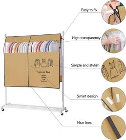 img 3 attached to Beenut Portable Easily Use Dust Proof Garments Storage & Organization