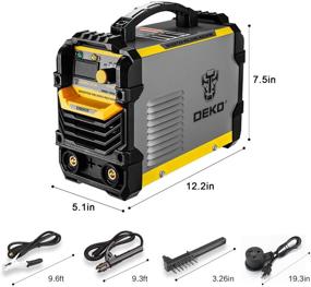 img 3 attached to 🔥 DEKOPRO MMA Welder | IGBT Digital Display | LCD Hot Start | 160A ARC Welding Machine with Electrode Holder, Work Clamp, Power Adapter Cable, and Brush