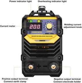 img 2 attached to 🔥 DEKOPRO MMA Welder | IGBT Digital Display | LCD Hot Start | 160A ARC Welding Machine with Electrode Holder, Work Clamp, Power Adapter Cable, and Brush