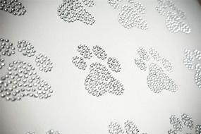 img 2 attached to 🐾 8-Pack Clear Rhinestone Iron On Paw Print Transfers - 2" Each - DIY Bling for Dogs, Cats, and other Animals - Hotfix for a Sparkling Touch