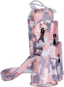 img 2 attached to 👜 Женская сумка Lug Huggie с держателем для бутылки воды через плечо: идеальный компаньон для прогулок.