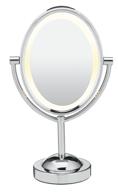 🔍 conair reflections double-sided incandescent lighted vanity makeup mirror: enhance your beauty routine with 1x/7x magnification & polished chrome finish logo