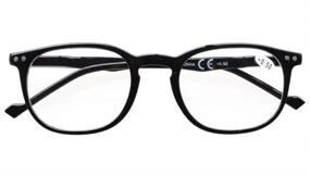 img 3 attached to 👓 Eyekepper Retro Men's and Women's Reading Glasses +1.75 Black Frame - Stylish Readers Eyeglasses