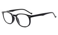 👓 eyekepper retro men's and women's reading glasses +1.75 black frame - stylish readers eyeglasses logo