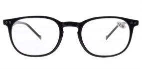 img 2 attached to 👓 Eyekepper Retro Men's and Women's Reading Glasses +1.75 Black Frame - Stylish Readers Eyeglasses