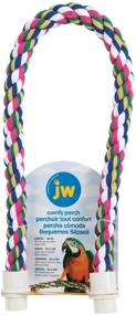 img 2 attached to 🐦 JW Pet Comfy Perch: Flexible Multi-color Rope for Birds, Enhanced Comfort and Playfulness