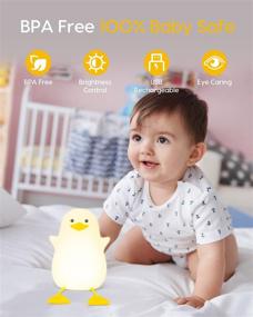 img 3 attached to 🦆 Cute Duck Kids Night Light with Touch Sensor - Amaredom Nursery Night Light for Kids Breastfeeding and Sleep Aid, Features Soft Eye-Caring Technology for Enhanced Nighttime Comfort