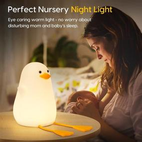 img 1 attached to 🦆 Cute Duck Kids Night Light with Touch Sensor - Amaredom Nursery Night Light for Kids Breastfeeding and Sleep Aid, Features Soft Eye-Caring Technology for Enhanced Nighttime Comfort