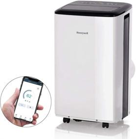 img 4 attached to 🌬️ Honeywell Smart WiFi Portable Air Conditioner & Dehumidifier with Alexa Voice Control: Cool & Control Your Space Up to 450 Sq. Ft with Drain Pan & Insulation Tape Included