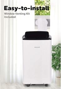 img 2 attached to 🌬️ Honeywell Smart WiFi Portable Air Conditioner & Dehumidifier with Alexa Voice Control: Cool & Control Your Space Up to 450 Sq. Ft with Drain Pan & Insulation Tape Included
