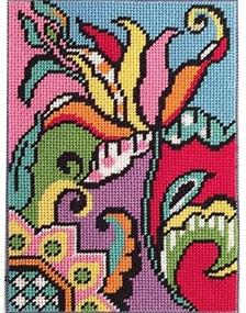 img 2 attached to Canoodles Tulip Abstract Needlepoint Kit