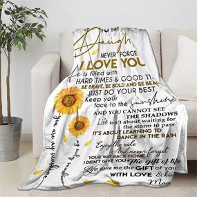 img 3 attached to 🌻 Flannel Fleece Microfiber Sunflower Blanket Throw - Lightweight, Soft, and Cozy All-Season Blanket for Kids, Home, Bed, Sofa, Chairs, Dorm - 50"x40
