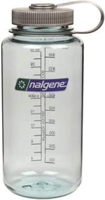 img 1 attached to Nalgene Tritan Wide Mouth BPA-Free Water Bottle (32oz) - Clear Seafoam Color for Hydration on the Go