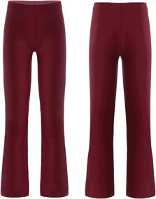 img 1 attached to TiaoBug Classic Stretchy Dancewear Trousers Sports & Fitness