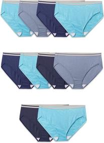 img 4 attached to 🩲 Fruit of the Loom Women's Tag Free Cotton Hi Cut Panties: Comfortable & Convenient (Regular & Plus Sizes)