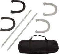 trademark innovations deluxe carbon steel horseshoe set with portable carrying case логотип