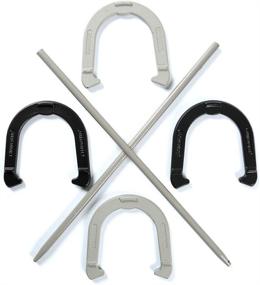 img 3 attached to Trademark Innovations Deluxe Carbon Steel Horseshoe Set with Portable Carrying Case