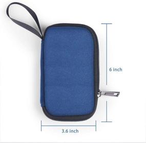 img 3 attached to Blue Storage Bag for USB Flash Drive - JBOS Flash Drive 👝 Case with Electronic Accessories Organizer Holder for USB Flash/Drive Thumb Drives/Pen Drives/Jump Drives