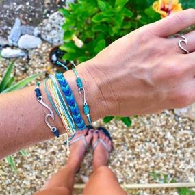img 3 attached to 🏖️ Wax String Friendship Bracelets: RIOSO 22 Pcs Wave Strand Set for Summer Beach Surfers