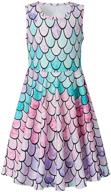 безрукавное летнее платье-русалка с единорогом для девочек - goodstoworld школьная вечеринка, пляжные сарафаны (от 4 до 13 лет) логотип