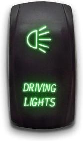 img 4 attached to DRIVING LIGHTS - Green - STARK 5-PIN Laser Etched LED Rocker Switch Dual Light - 20A 12V ON/OFF