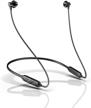 premium bluetooth neckband headphones with microphone - magnetic in-ear wireless earphones for running, sports, gym - 12hrs playtime, ipx5 waterproof, cvc 6.0 noise-cancelling logo